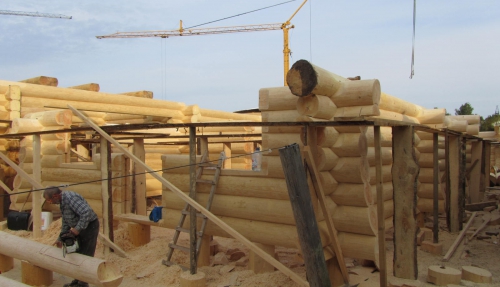 Construction of wooden houses